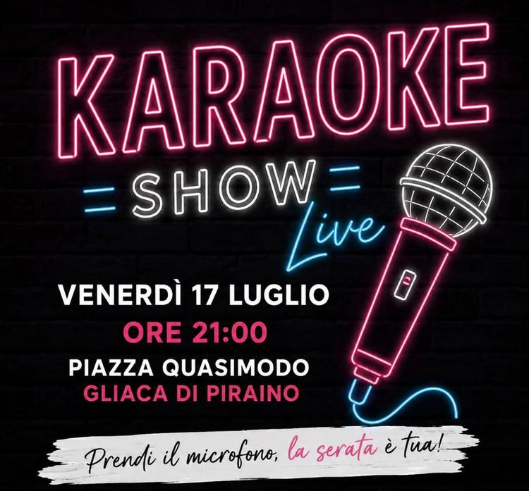 Questa sera appuntamento con il Karaoke Show Live Event! 📍 Piazza Quasimodo – Gliaca di Piraino  🕘 Ore 21:00 Vi aspett...