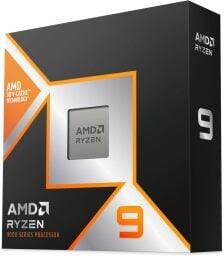 The AMD Ryzen 9 9950X3D 16-Core Processor on a white background