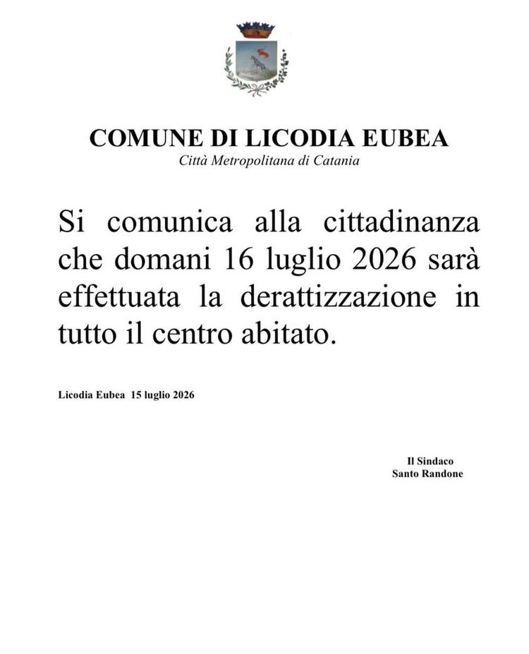 Comune di Licodia Eubea Posted