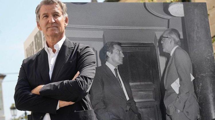 Feijóo reivindica a Ónega y Calvo-Sotelo para erigirse en heredero político de la Transición frente a Sánchez