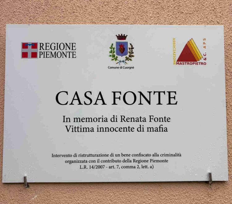 Intitolata a Renata Fonte la Villa confiscata in via Salgari a Cuorgnè