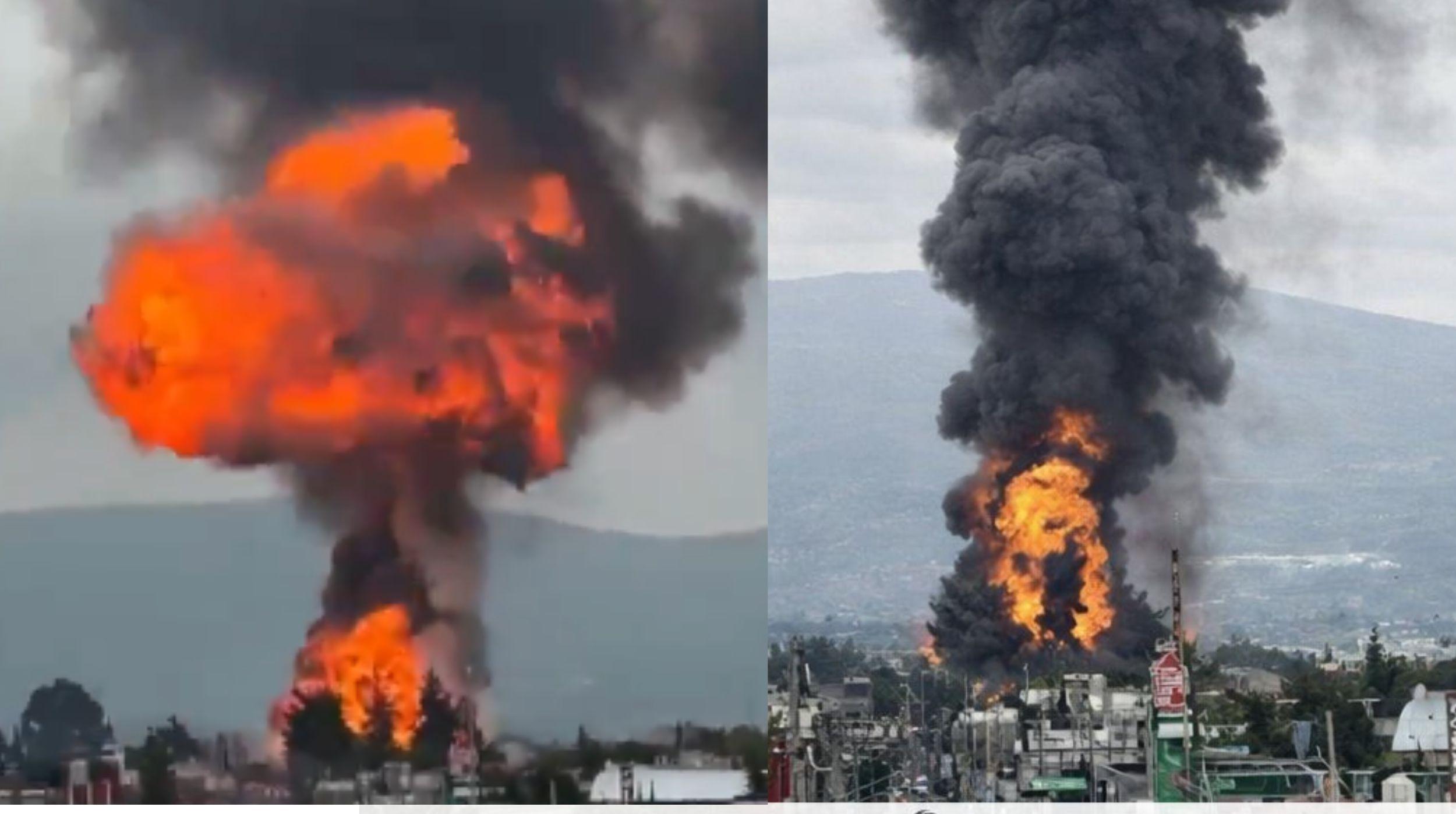 VIDEO: Explosión en Tepeaca, HOY: 4 autotanques de gas LP estallan en almacén clandestino y obligan a evacuar a más de 2 mil personas