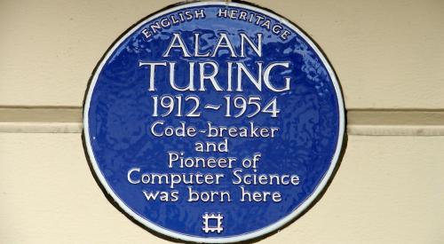 Blue Plate, Alan Turing