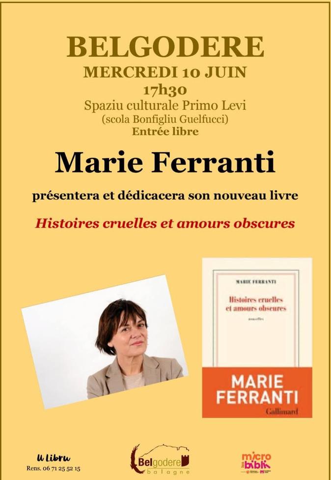 Belgodere - Marie Ferranti présente son nouveau livre