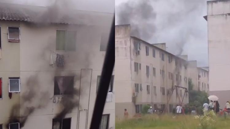 Apartamento em conjunto habitacional de Marituba pega fogo