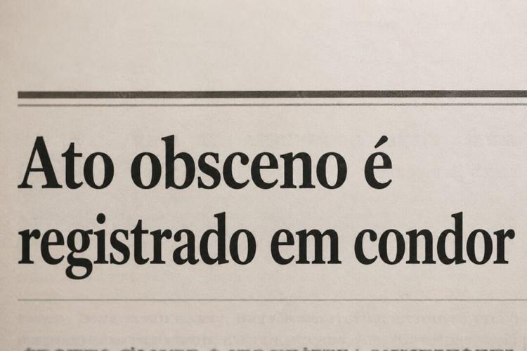 Homem flagrado praticando ato obsceno em Condor