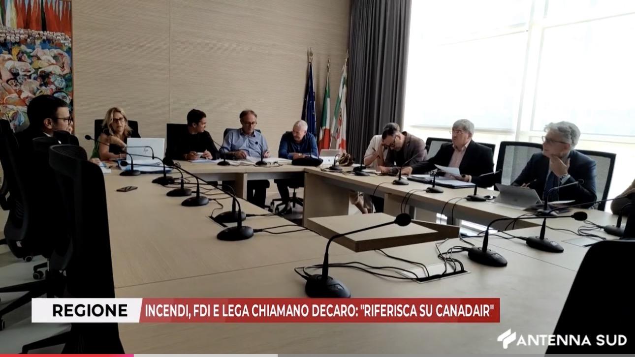 Regione Puglia, incendi, FdI e Lega chiamano Decaro: “Riferisca sui Canadair”