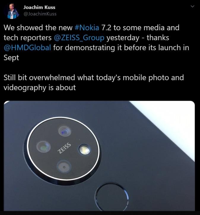 Nokia 7.2 leak from ZEISS 674
