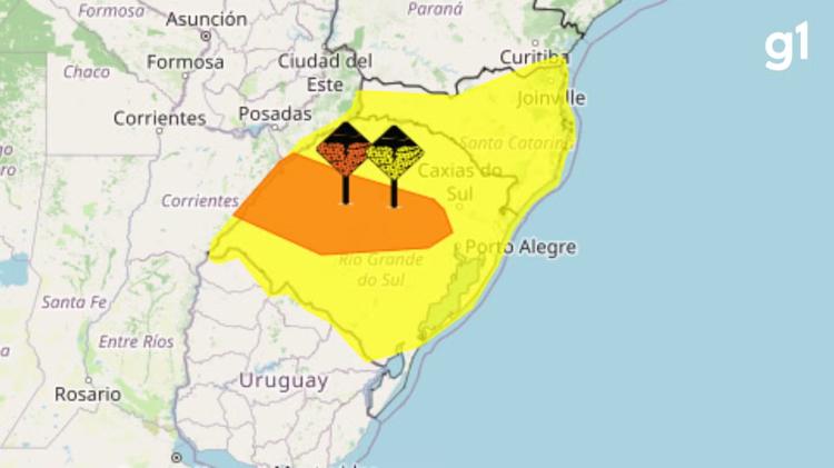 Fim de semana no RS tem aviso de chuva forte, granizo e temperaturas acima de 30°C