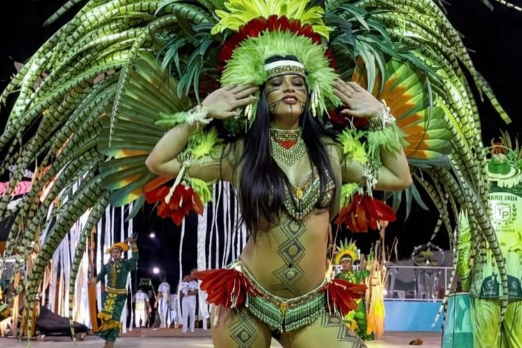 Nova rainha do folclore do Garantido, Isabelle Alcântara revela emoção ao receber convite: ‘Pulei de alegria’