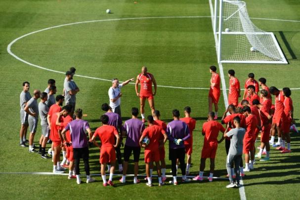 المنتخب الوطني يجري ثاني حصة تدريبية بالولايات المتحدة الأمريكية