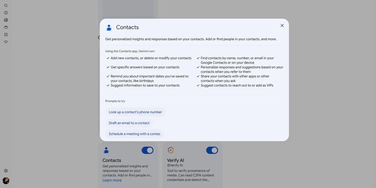 Gemini se rapproche de Google Contacts pour devenir un véritable assistant personnel sur Android