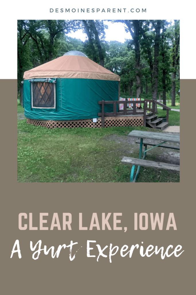 Clear Lake, Iowa, McIntosh Woods State Park, yurts, yurt camping, camping, fishing, boating