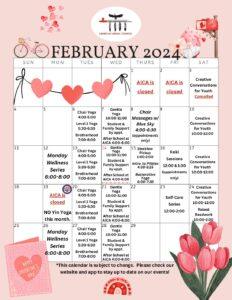 AICA February Calendar