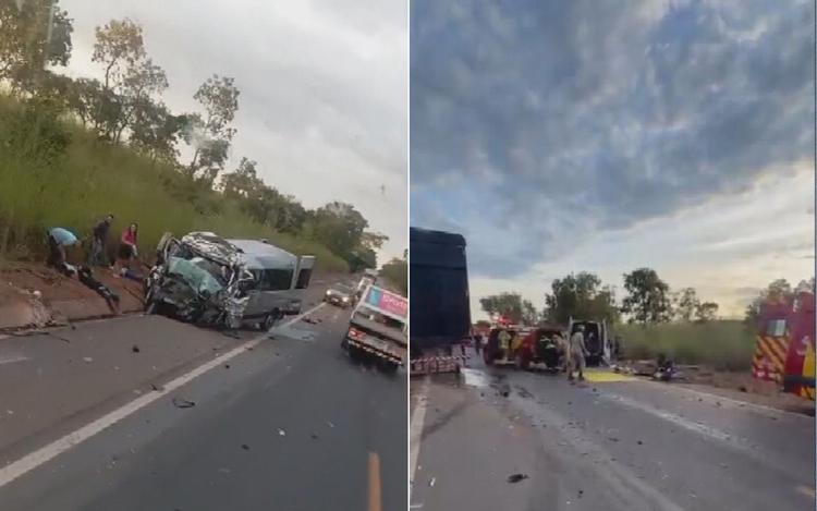 Cinco vítimas de acidente com oito mortos em Goiás voltavam de velório, diz família