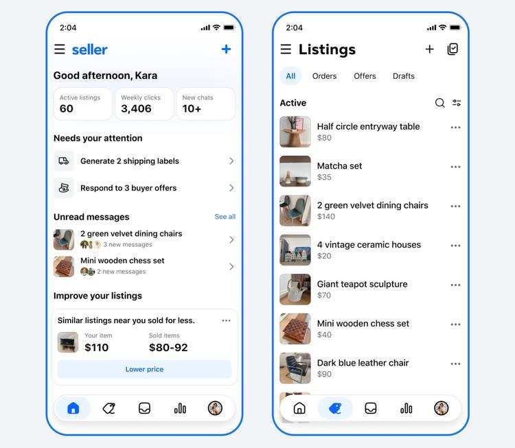 Facebook Seller app