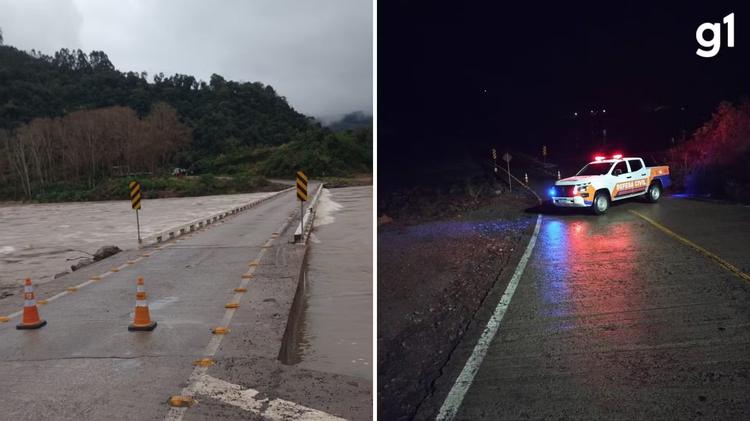 Defesa Civil interdita ponte devido ao nível do Rio das Antas após chuvas no RS; VÍDEO