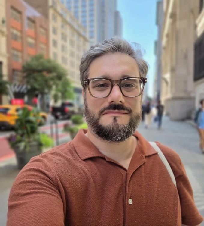 a selfie of timothy beck werth on new york city street