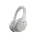 silver sony headphones