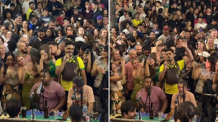 Jovem viraliza ao se declarar para Jesus em roda de samba no Rio: “Sou apaixonado por Ele”