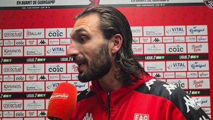 EAG - SC Bastia (2-2) : Enzo Basilio après le match nul
