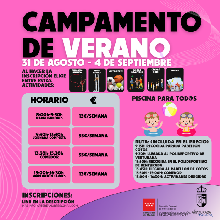 ¡ÚLTIMA SEMANA DE CAMPAMENTO DE VERANO!