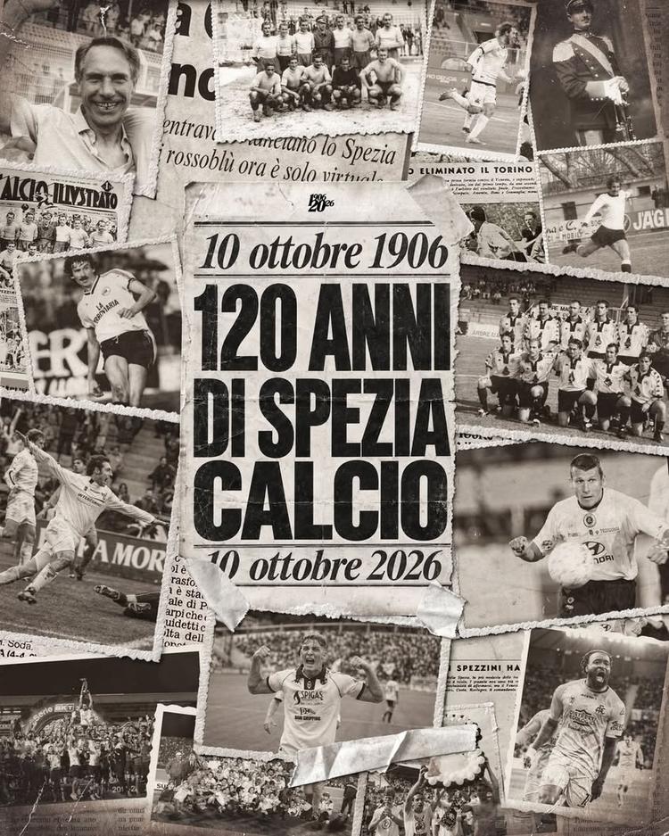 Una storia lunga 120 anni. Un amore senza tempo. Buon compleanno, Spezia Calcio! 🦅🤍