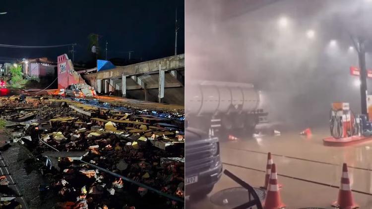VÍDEO: Temporal com ventos fortes causa estragos em Zé Doca no MA
