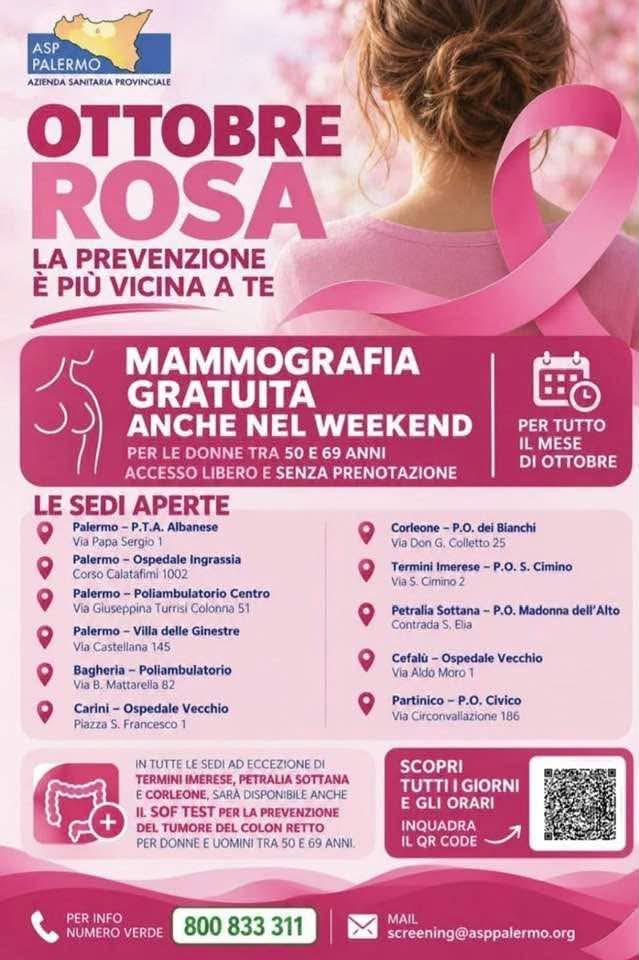 OTTOBRE ROSA ANCHE A CEFALÙ  📅 DOMENICA 11 OTTOBRE 2026 📍 L'ASP VI ASPETTA PRESSO L'OSPEDALE VECCHIO