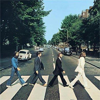 The famous Beatles album cover at Abbey Road