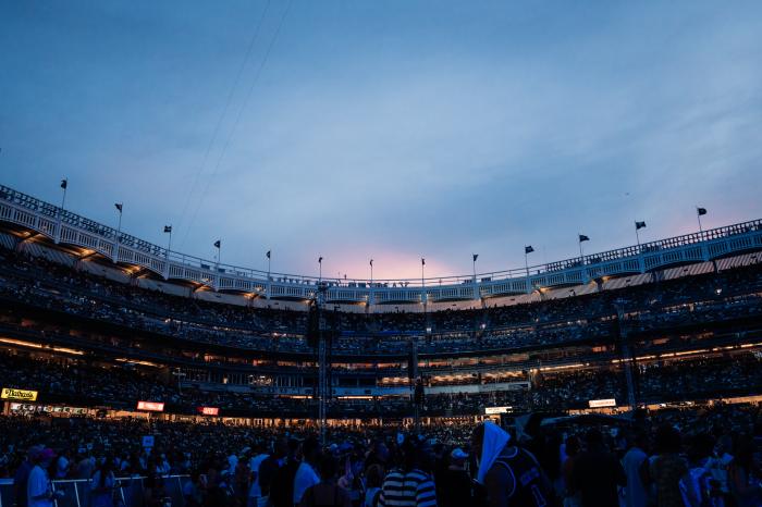 Fans pack Yankee Stadium