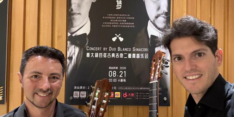 La Sicilia conquista l'Oriente: il duo Blanco-Sinacori torna in Cina con tre concerti nelle principali città