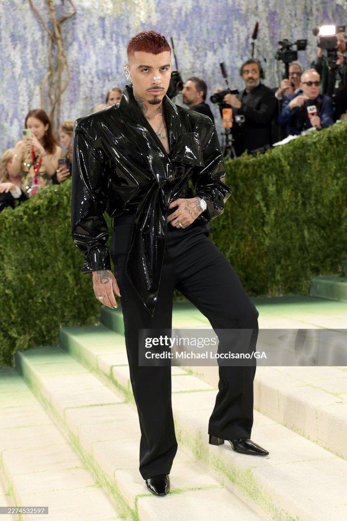Caribbean roots star Rauw Alejandro attends the 2026 Met Gala