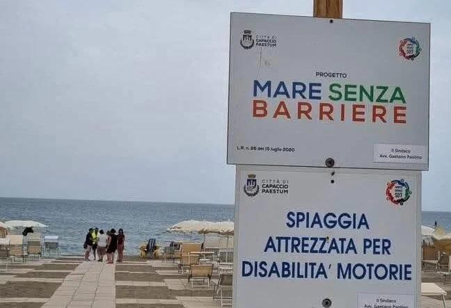 Capaccio Paestum: tutto pronto per l’inaugurazione della “Spiaggia senza barriere” in località Laura