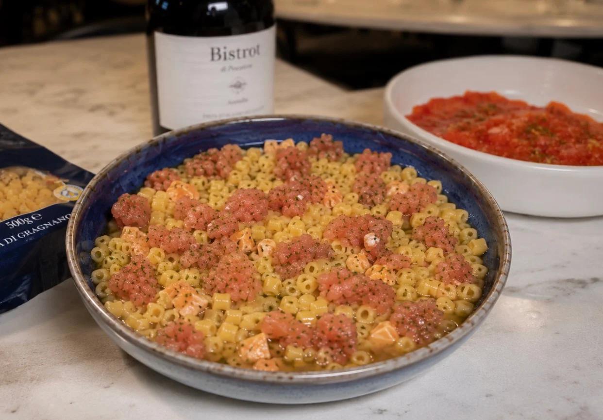 “Sapori in tavola”: ditalini con aguglia imperiale del Cilento, il mare nel piatto senza sprecare nulla