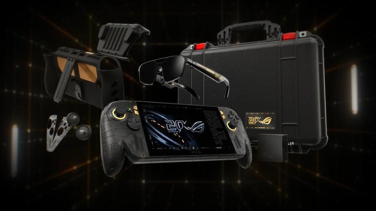 the contents of the asus rog xbox ally x20 bundle