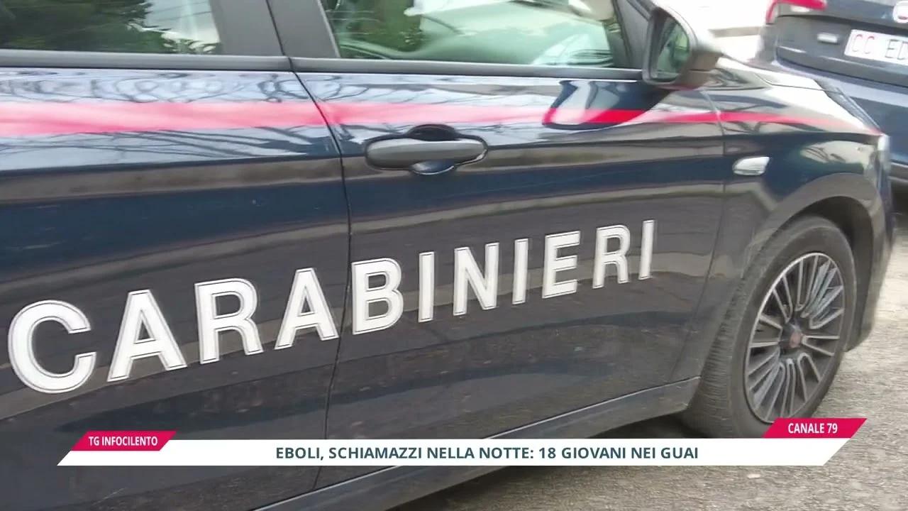 Eboli, raid e schiamazzi di notte in piazza: 18 giovani denunciati, proseguono le indagini
