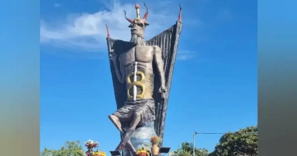 En Brasil se erige una estatua del diablo de 11 metros de altura