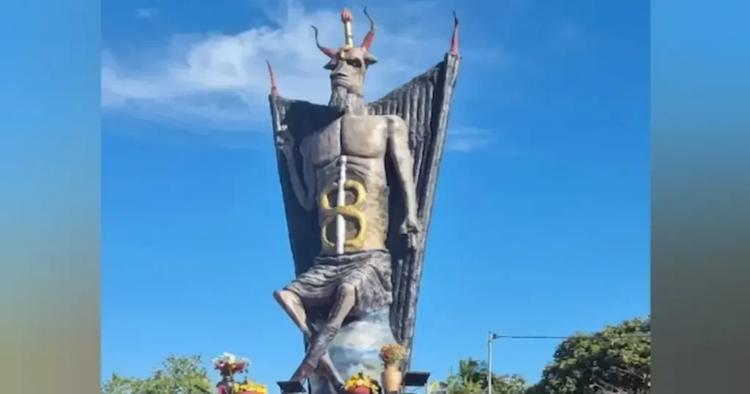En Brasil se erige una estatua del diablo de 11 metros de altura