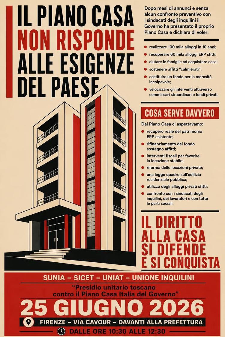 Sindacati: “Il Piano Casa non risponde alle esigenze del Paese”