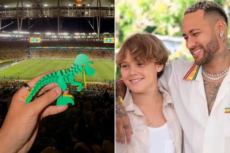 Filho de Neymar vira empreendedor aos 14 anos e vende dinossauros feitos em impressora 3D por R$ 99,99