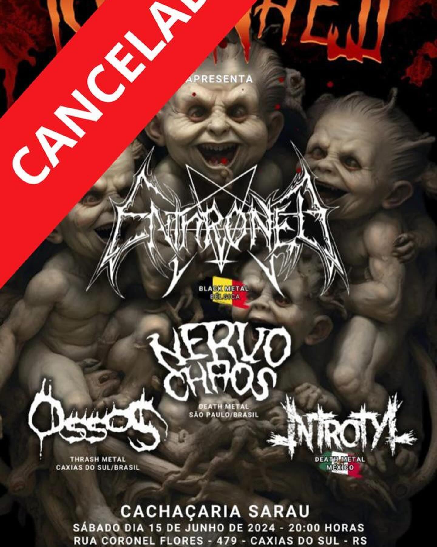 Cancelados todos os shows do Enthroned e Nightfall no Rio Grande do Sul
