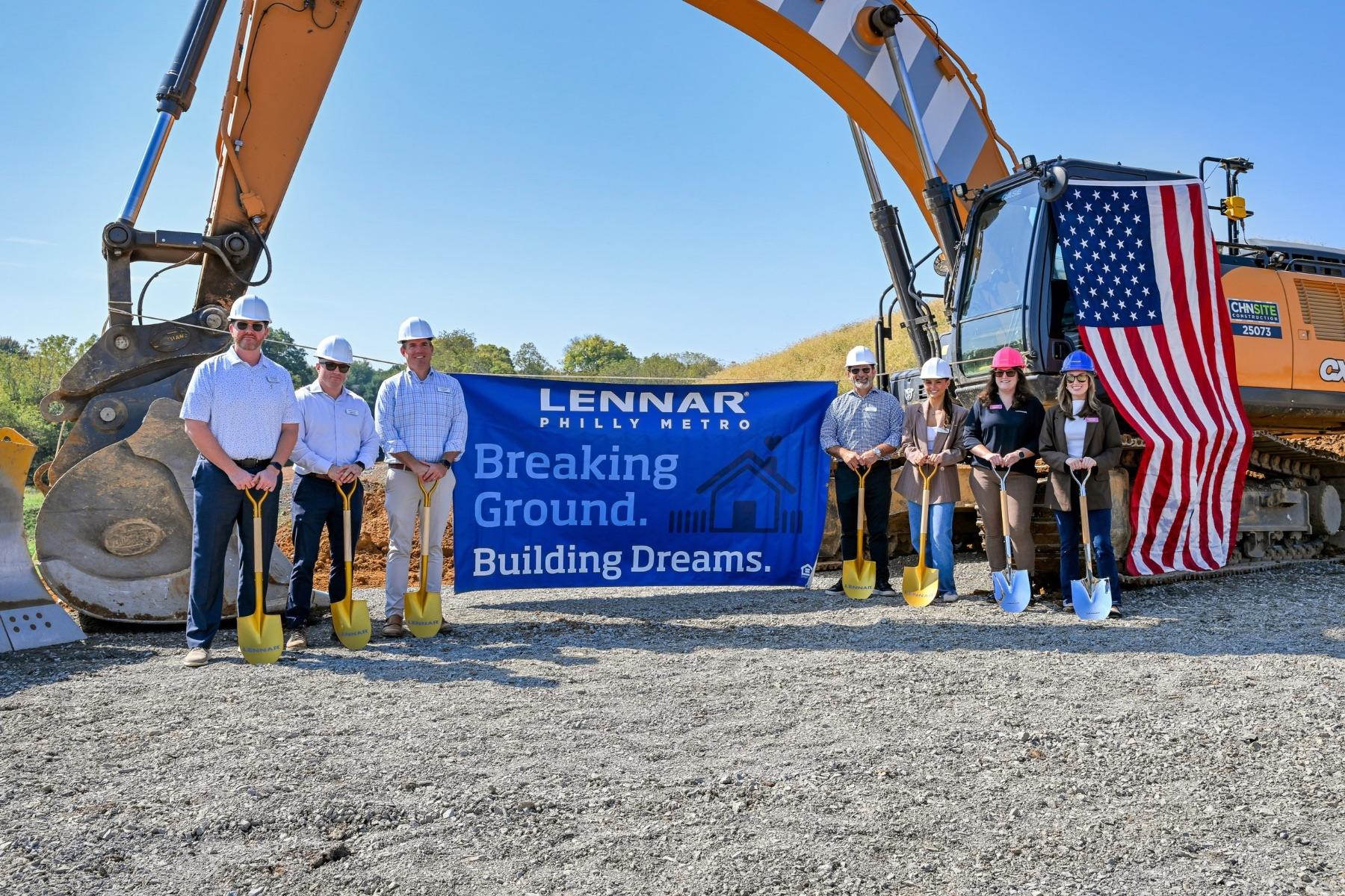 Lennar breaks ground on 441 new homes at Broadcast District in Wyomissing