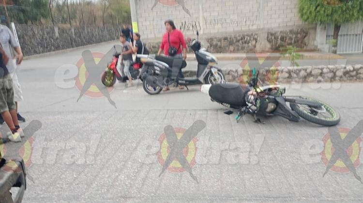 Camioneta embiste a motociclista en Yautepec; conductor se metió en su camino