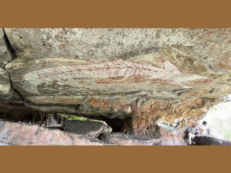 Riesenhafte Ahnenwesen: Aborigines reagierten mit Felskunst auf die Kolonialisierung