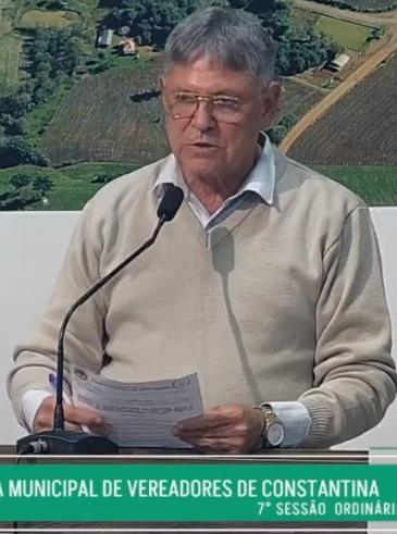 Pronunciamento do vereador na sessão do dia 04/05