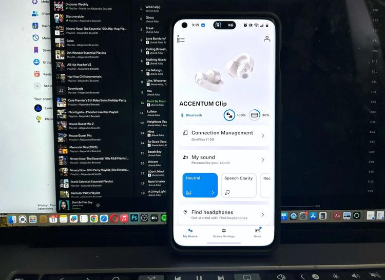 Sennheiser’s Smart Control app on smartphone screen