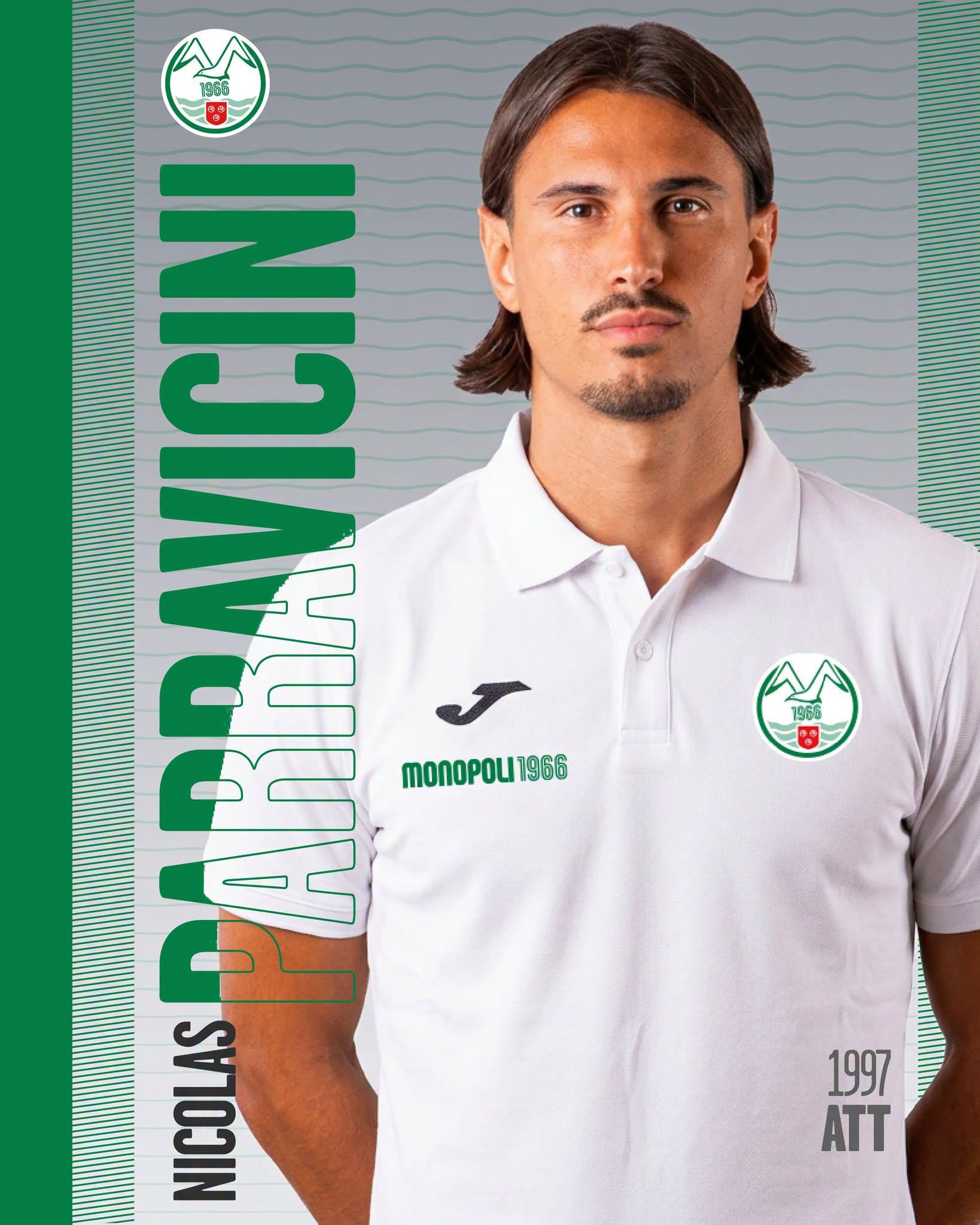 Monopoli, arriva l’attaccante Parravicini