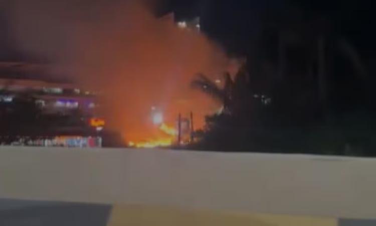 Incêndio é registrado na Avenida das Torres, em Manaus