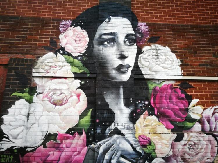 Birmingham Digbeth Graffiti Art on Hack Street 